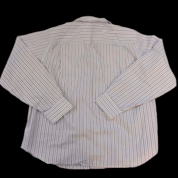 Land's End Purple and White Striped Button Down Size 12p - Picture 5 of 14
